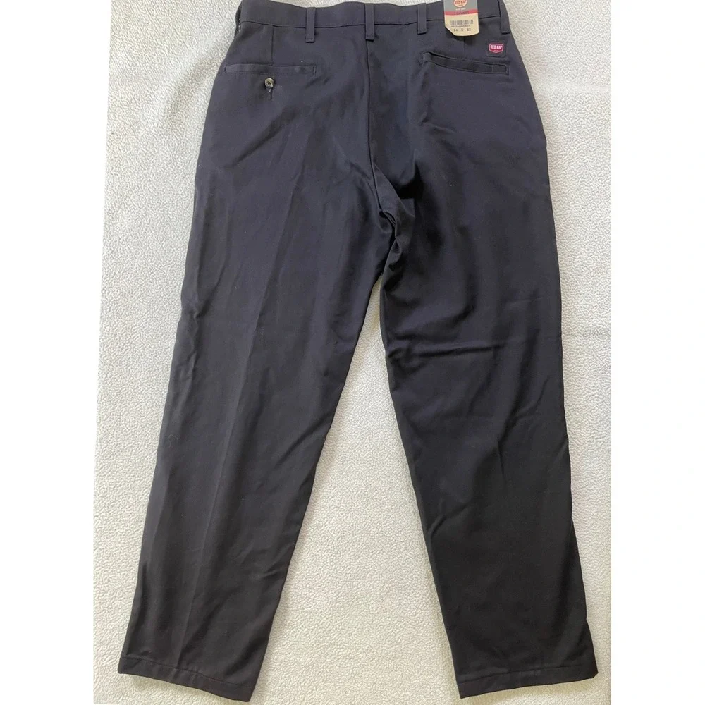 Red Kap Mens 34x32 Work Pants Black PC44BK1 100% Cotton Straight Leg